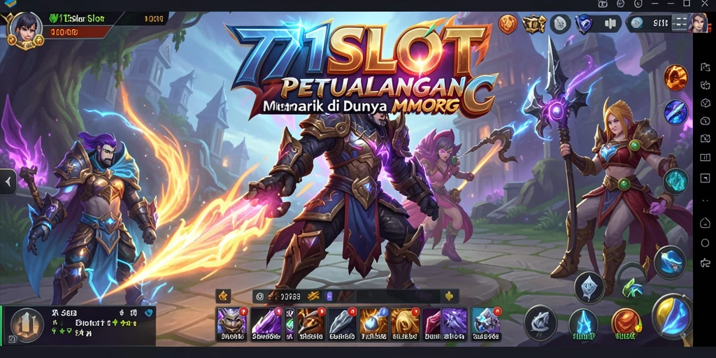 Screenshot gameplay 171SLOT yang menampilkan pertarungan epik.