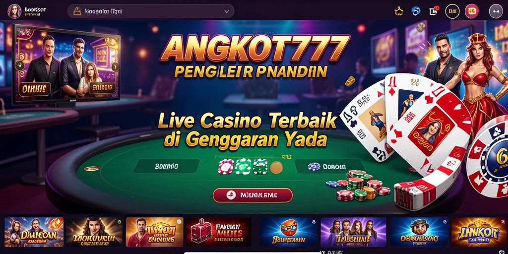 Tampilan gameplay Live Casino yang menarik di ANGKOT777.
