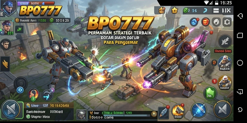 Tangkapan layar BPO777 menampilkan pertempuran strategis yang menarik.