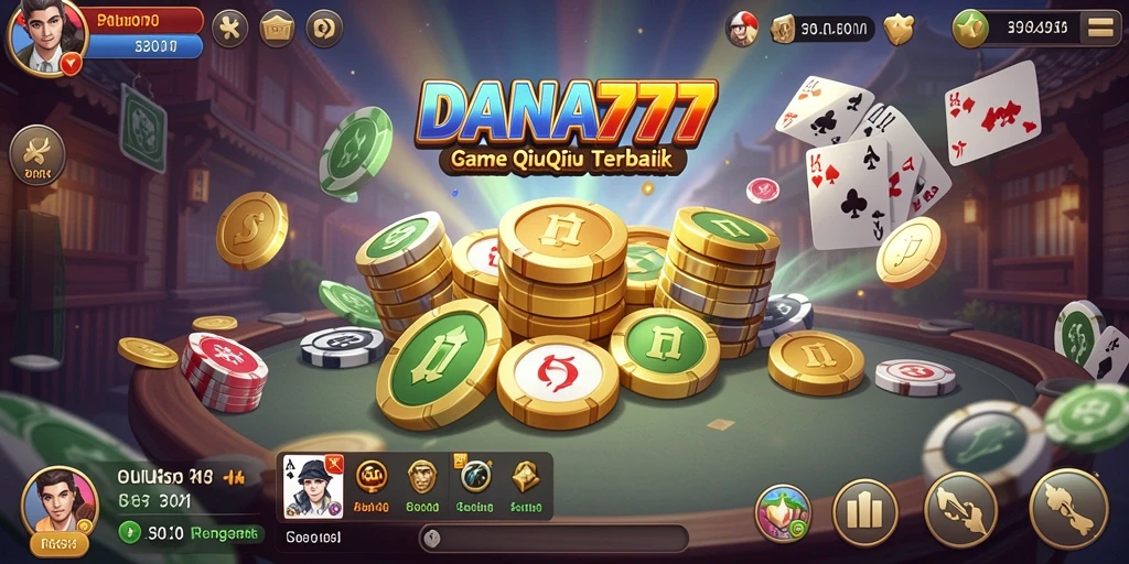 Screenshot DANA777 menampilkan gameplay QiuQiu yang menarik.