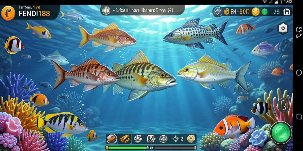 Screenshot gameplay FENDI188 yang menunjukkan aksi Tembak Ikan seru.