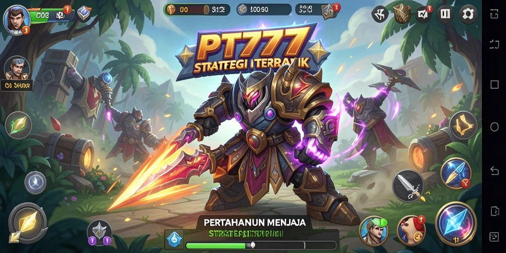 Tampilan gameplay PT777 yang menarik dan penuh strategi Tower Defense.