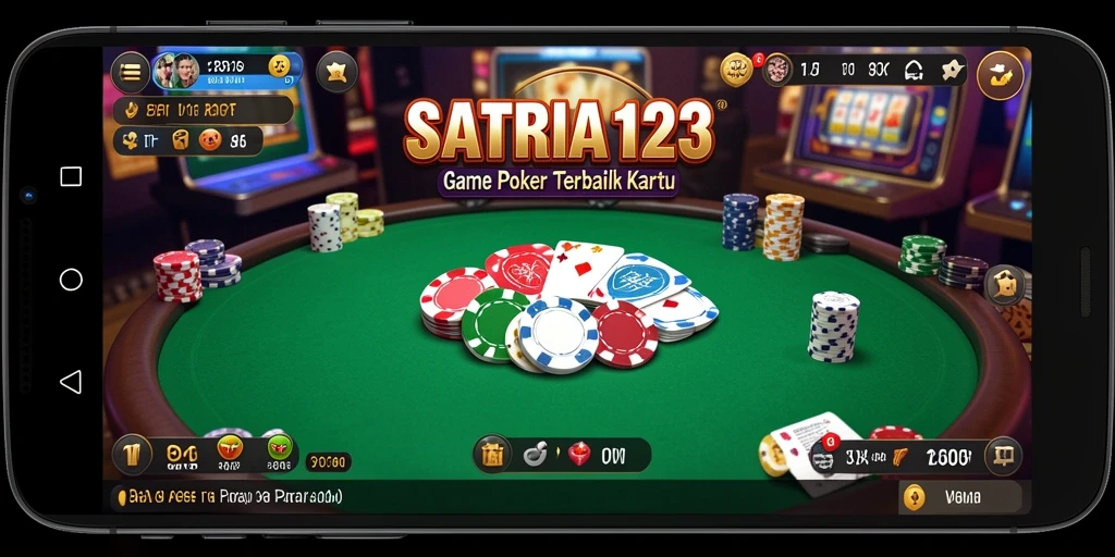 Tampilan gameplay seru dan menarik dari SATRIA123 dalam permainan Poker.