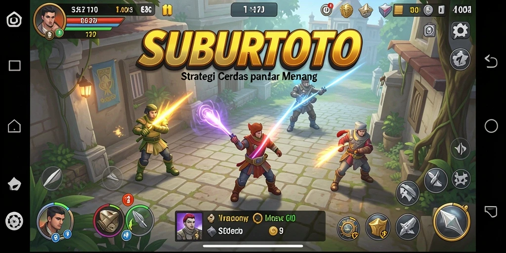 Screenshot gameplay SUBURTOTO yang menunjukkan strategi dan taktik dalam permainan.