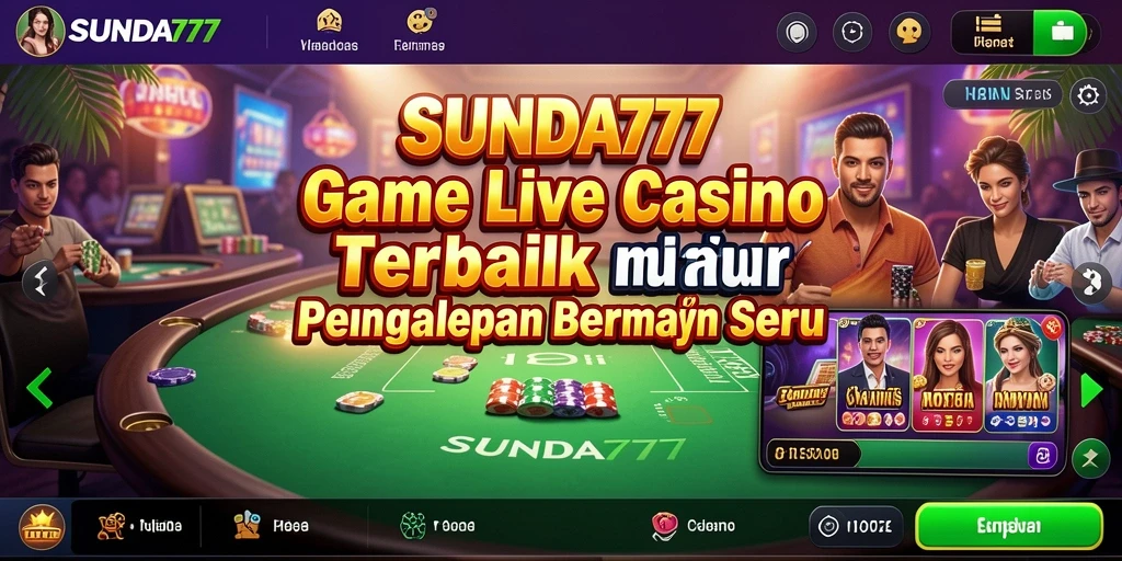 Tampilan gameplay SUNDA777 yang menarik dan interaktif dalam Live Casino.