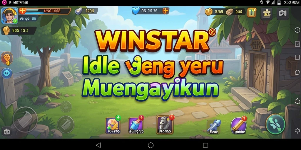 Gameplay WINSTAR yang seru dalam dunia Idle yang menantang.